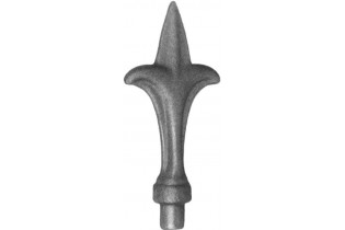 pièce élément ferronnier serrurier Pointe de lance stylées avec épaulement 155 x 70 Diamètre 16 ACIER FER FORGE Ref: P19B