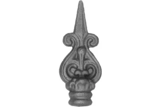 pièce élément ferronnier serrurier Pointe de lance anciennes 140 x 57 Diamètre 33 ACIER FER FORGE Ref: P22