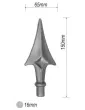 pièce élément ferronnier serrurier Pointe de lance flèches 150 x 65 Diamètre 16 ACIER FER FORGE Ref: P31
