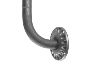 Équerre avec platine 80 x 70 Diamètre 18 ACIER Ref: SUPP37SR