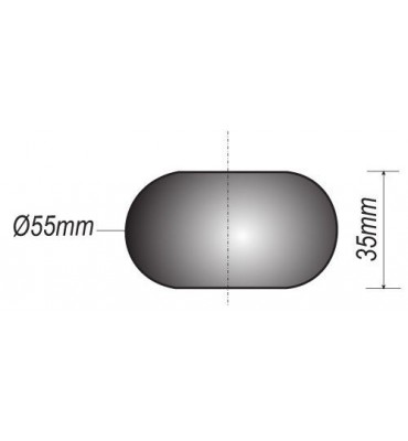 pièce élément ferronnier serrurier Boule LISSE PLEINE MEPLATE NON PERCEE Diamètre 55 ACIER Ref: F52.157