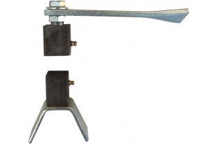 pièce élément ferronnier serrurier Jeu de pivot à sceller 30x30 pour portail Ref: BBPIVO30