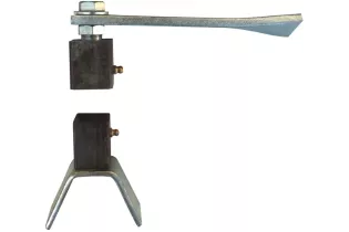 pièce élément ferronnier serrurier Jeu de pivot à sceller 40x40 pour portail Ref: BBPIVO40