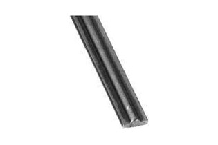 pièce élément ferronnier serrurier Barre LISSE NERVURE Longueur 4000 Ref: BE12111-4000