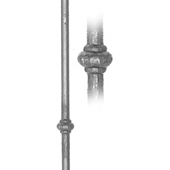 pièce élément ferronnier serrurier Barreau Longueur 1100 Diamètre 14 ACIER FER FORGE LISSE Ref: 20-14-1100