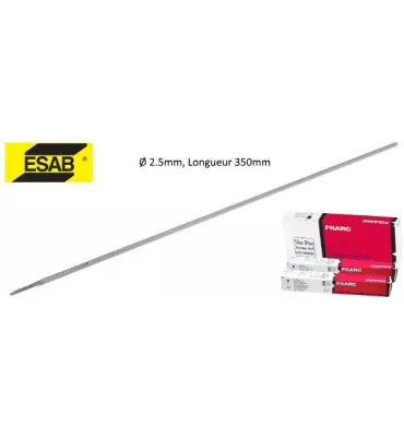 BAGUETTE A SOUDER HIRONDELLE 2.5 X 350 RUTILE FUSION DOUCE UNITE