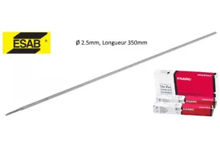 BAGUETTE A SOUDER HIRONDELLE 2.5 X 350 RUTILE FUSION DOUCE UNITE