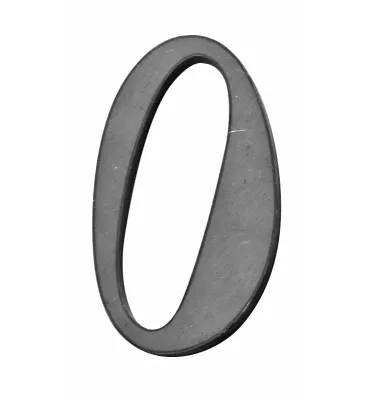 Chiffre 0 Acier Découpe Laser Hauteur 100mm Epaisseur 8mm