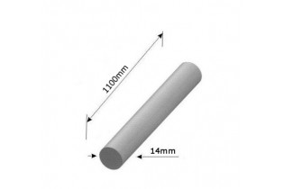 Barre LISSE ROND Longueur 1100 Diamètre 14 ACIER Ref: RL14-1100