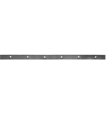 pièce élément ferronnier serrurier Barre poinçonnée LISSE PLAT Longueur 2000 Section 40x10 Passage CARRE ACIER Ref: TR7-20