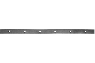 pièce élément ferronnier serrurier Barre poinçonnée LISSE PLAT Longueur 2000 Section 40x10 Passage CARRE ACIER Ref: TR7-20