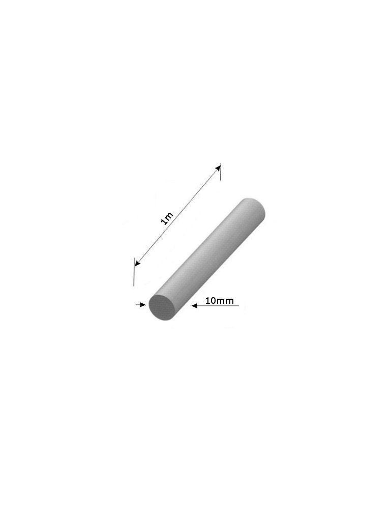 pièce élément ferronnier serrurier Barre LISSE ROND Longueur 1000 Diamètre 10 ACIER Ref: RL10-1000