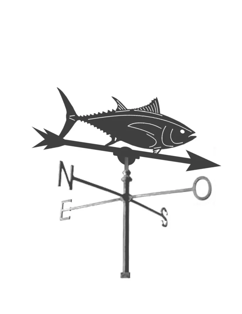 élément prêt à poser Girouette Poisson 1000x900 fer forgé Ref: gir-poisson