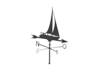 Girouette Bateau 1000x900 fer forgé Ref: gir-bateau