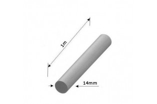 pièce élément ferronnier serrurier Barre LISSE ROND Longueur 1000 Diamètre 14 ACIER Ref: RL14-1000
