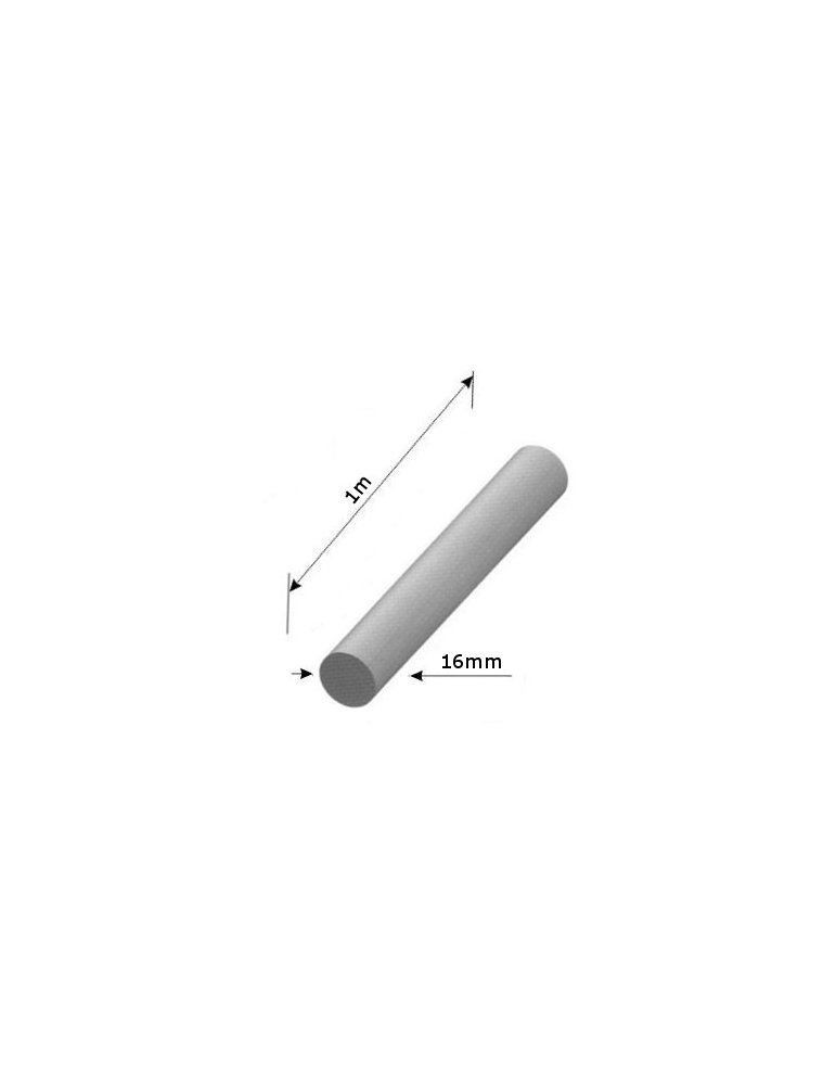 pièce élément ferronnier serrurier Barre LISSE ROND Longueur 1000 Diamètre 16 ACIER Ref: RL16-1000