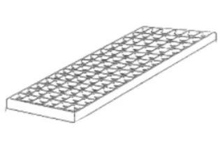 Caillebotis pressé galvanisé 900 x 1000 mm maille 30 x 30 Ref: BBCAILLEGALV900