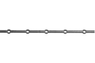 pièce élément ferronnier serrurier Barre LISSE TROU RENFLE CARRE Longueur 2000 Section 25x25 Passage CARRE ACIER FER FORGE Re...