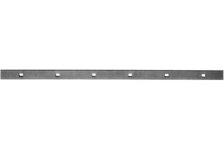 pièce élément ferronnier serrurier Barre poinçonnée LISSE PLAT Longueur 2000 Section 40x10 Passage CARRE ACIER Ref: TR6-14