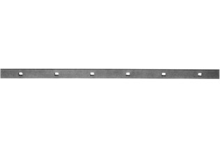 pièce élément ferronnier serrurier Barre poinçonnée LISSE PLAT Longueur 2000 Section 40x10 Passage CARRE ACIER Ref: TR6-16
