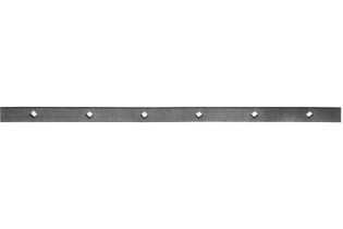 pièce élément ferronnier serrurier Barre poinçonnée LISSE PLAT Longueur 2000 Section 40x10 Passage CARRE ACIER Ref: TR7-14