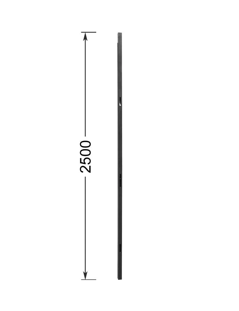 pièce élément ferronnier serrurier Barre LISSE CARRE Longueur 2500 Section 40x40 ACIER Ref: TUBED