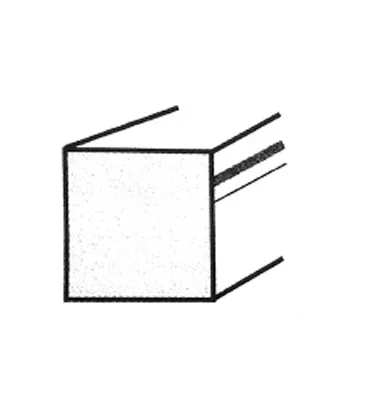 Fer carré lisse HAUTEUR 2000 mm Carré 25x25 - Ref CL25-2000