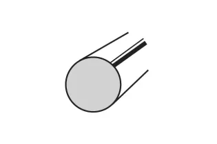 Fer rond lisse HAUTEUR 2000 mm Rond 14 - Ref RL14-2000