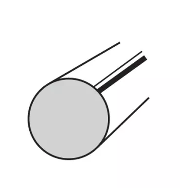 Fer rond lisse HAUTEUR 2000 mm Rond 16 - Ref RL16-2000