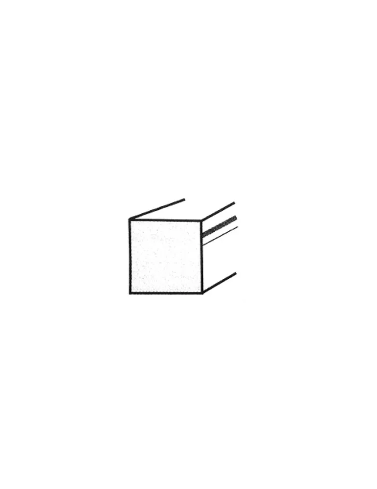 Fer carré lisse HAUTEUR 2500 mm Carré 30x30 - Ref CL30T