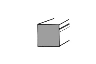 Fer carré lisse HAUTEUR 2000 mm Carré 40x40 - Ref CL40-2000