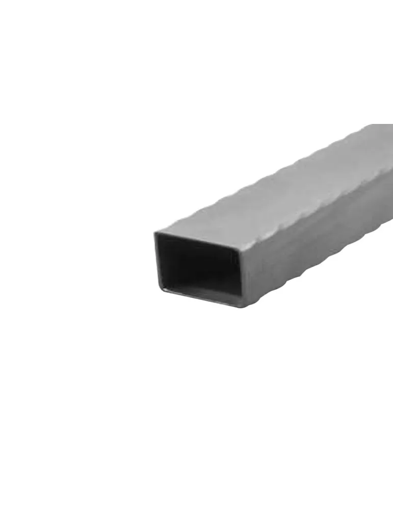 Tube martelé HAUTEUR 6000 mm 100x50x3 - Ref TM100X50