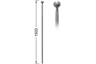 Barreau appointé L 1500 mm Rond 14 - Ref: 18RL14-1500