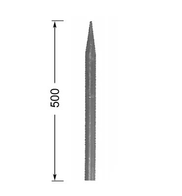 Pointe Longueur 500 mm Rond 14 - Ref: 1RL14-500