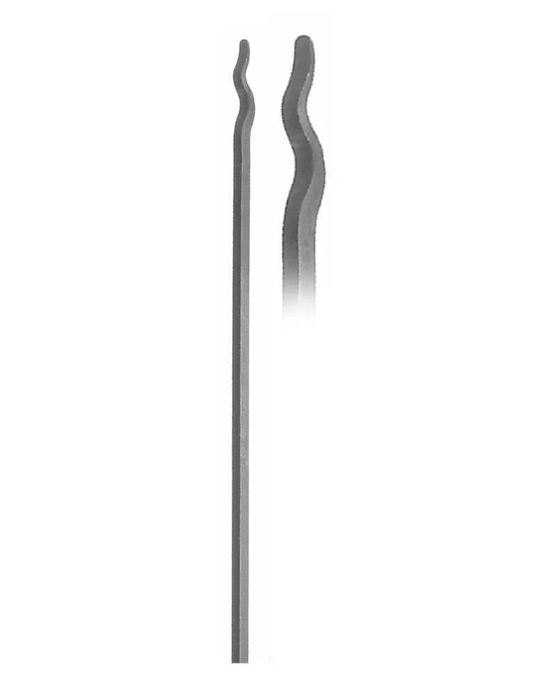 Barreau appointé L 1200 mm Carré 16x16 - Ref: 1SL16-1200