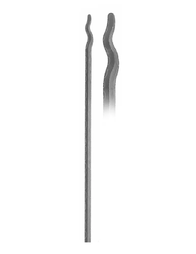 Barreau appointé L 1500 mm Carré 14x14 - Ref: 1SM14-1500