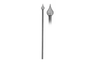 Barreau à flèche L 1000 mm Carré 18x18 - Ref: 9CLD18-1000