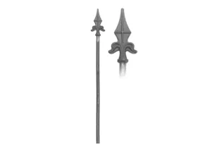 Barreau à flèche estampée soudée L 1200 mm Rond 16 - Ref: BP17B-1200
