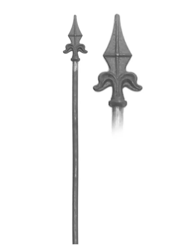 Barreau à flèche estampée soudée L 1500 mm Rond 16 - Ref: BP17B-1500