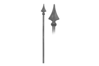 Barreau à flèche estampée soudée L 1200 mm Rond 16 - Ref: BP32-1200