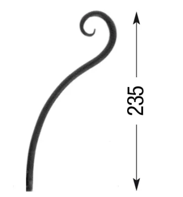 Arcade HAUTEUR 235 mm Rond 10 - Ref A5