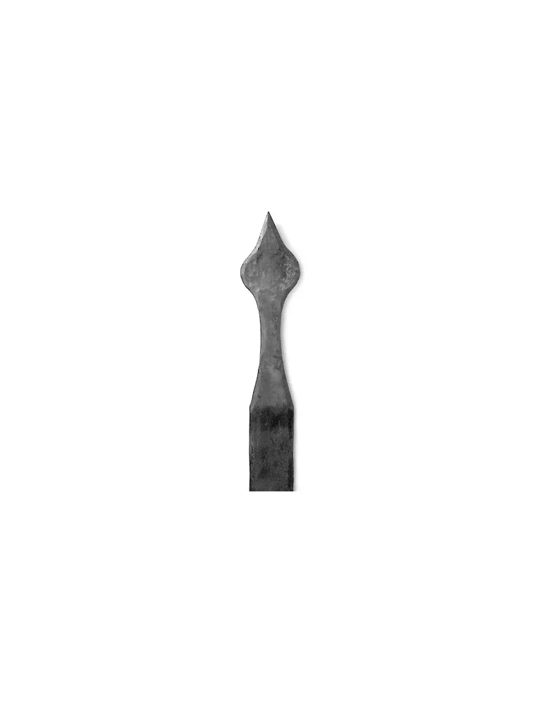 Embout de battue de portail HAUTEUR 200 mm Plat 50x6 - Ref BAT4