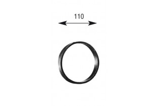 Cercle LISSE ROND Section 20x10 Diamètre 110 Acier Ref: A110L20X10