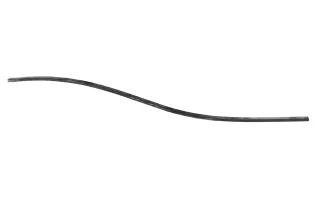 Traverse cintrée Hauteur 2000 mm Plat 40x20 - Ref TCL40X20