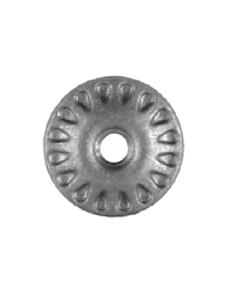 Rosace pour gardes-corp Diamètre 67 Passage 10 ACIER Ref: P37S