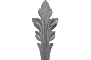 Feuille d'acanthe 110 x 49 épaisseur 1.2mm en ACIER Ref: FA110