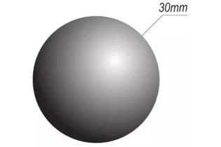 pièce élément ferronnier serrurier Boule LISSE PLEINE RONDE NON PERCEE Diamètre 30 ACIER Ref: B3S
