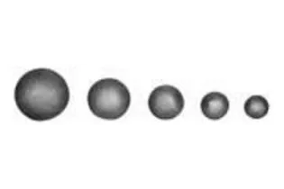 pièce élément ferronnier serrurier Boule LISSE PLEINE RONDE NON PERCEE Diamètre 30 ACIER Ref: B3S