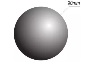 pièce élément ferronnier serrurier Boule LISSE PLEINE RONDE NON PERCEE Diamètre 90 ACIER Ref: B9S
