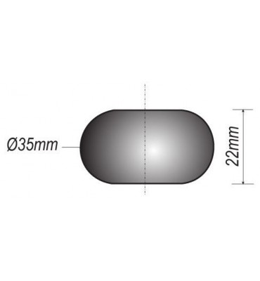 pièce élément ferronnier serrurier Boule LISSE PLEINE MEPLATE NON PERCEE Diamètre 35 ACIER Ref: F52.151
